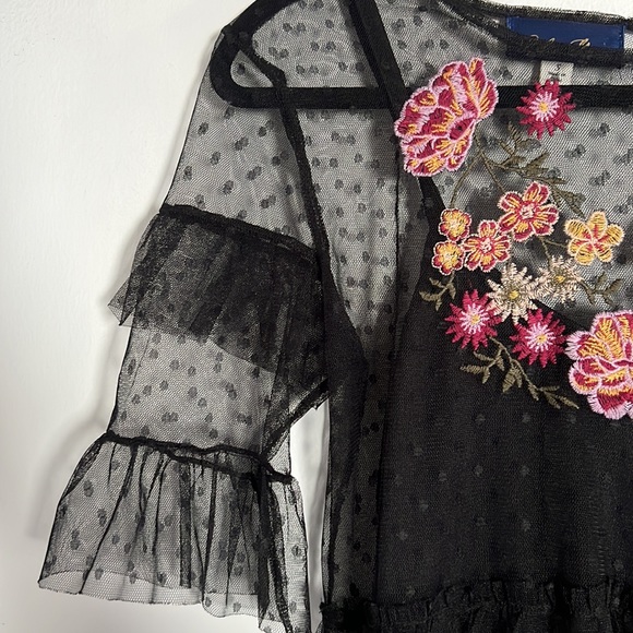 Blue Rain- Black Lace Dress - Picture 3 of 5